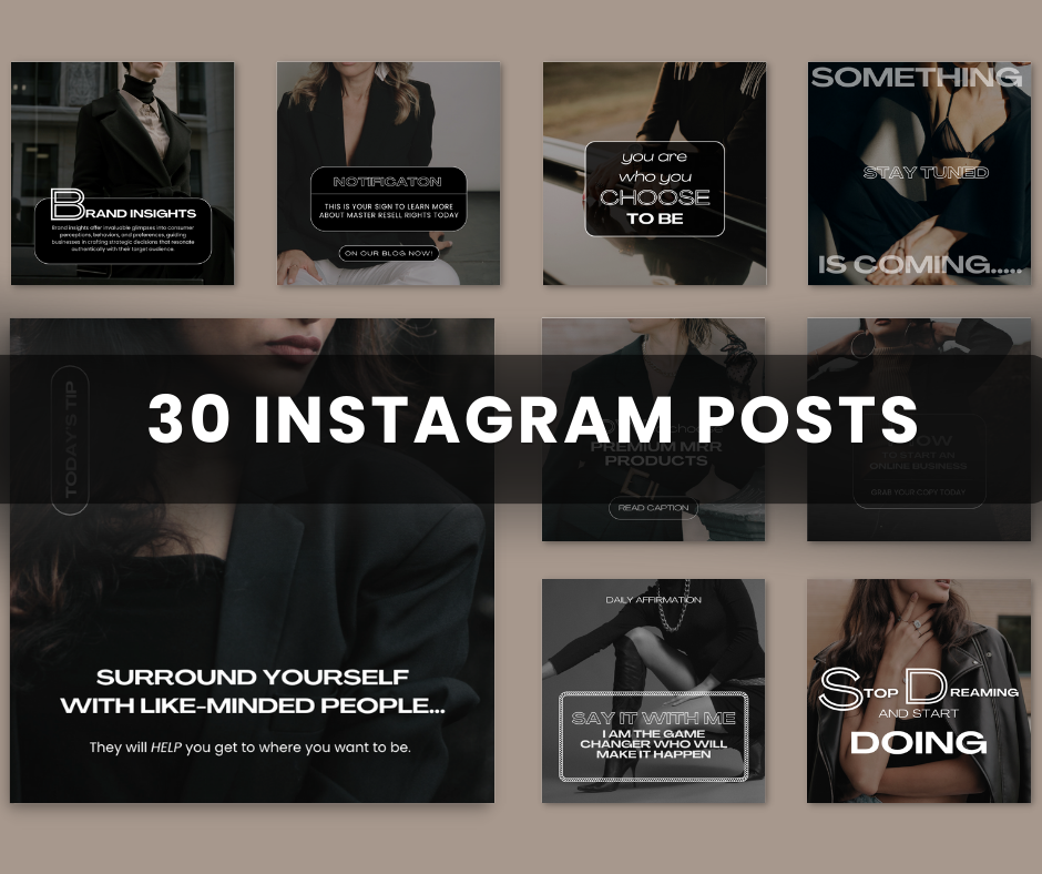 Social Media Content Launch Kit | Dark